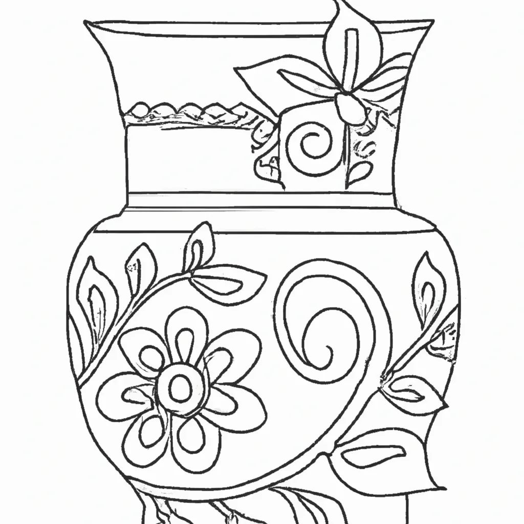 desenhos jarros barro imprimir colorir gratis 8