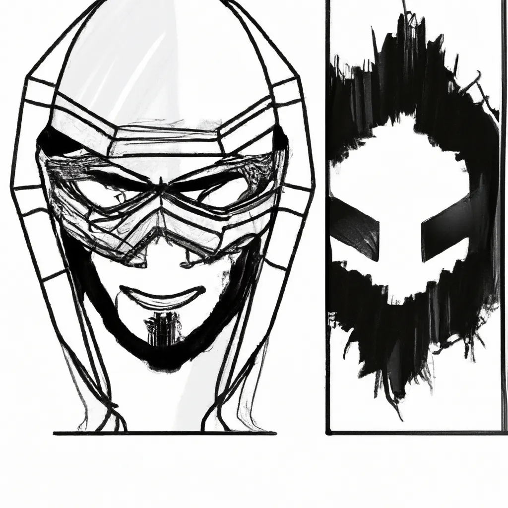 Desenhos de Máscara de Hacker para Imprimir e Colorir Grátis