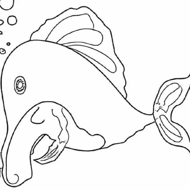 desenhos peixe elefante imprimir colorir gratis 10