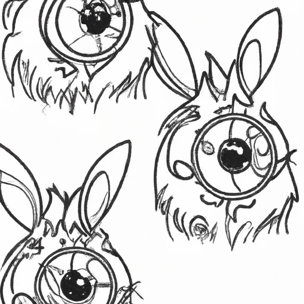 desenhos olhos coelhos imprimir colorir gratis 3