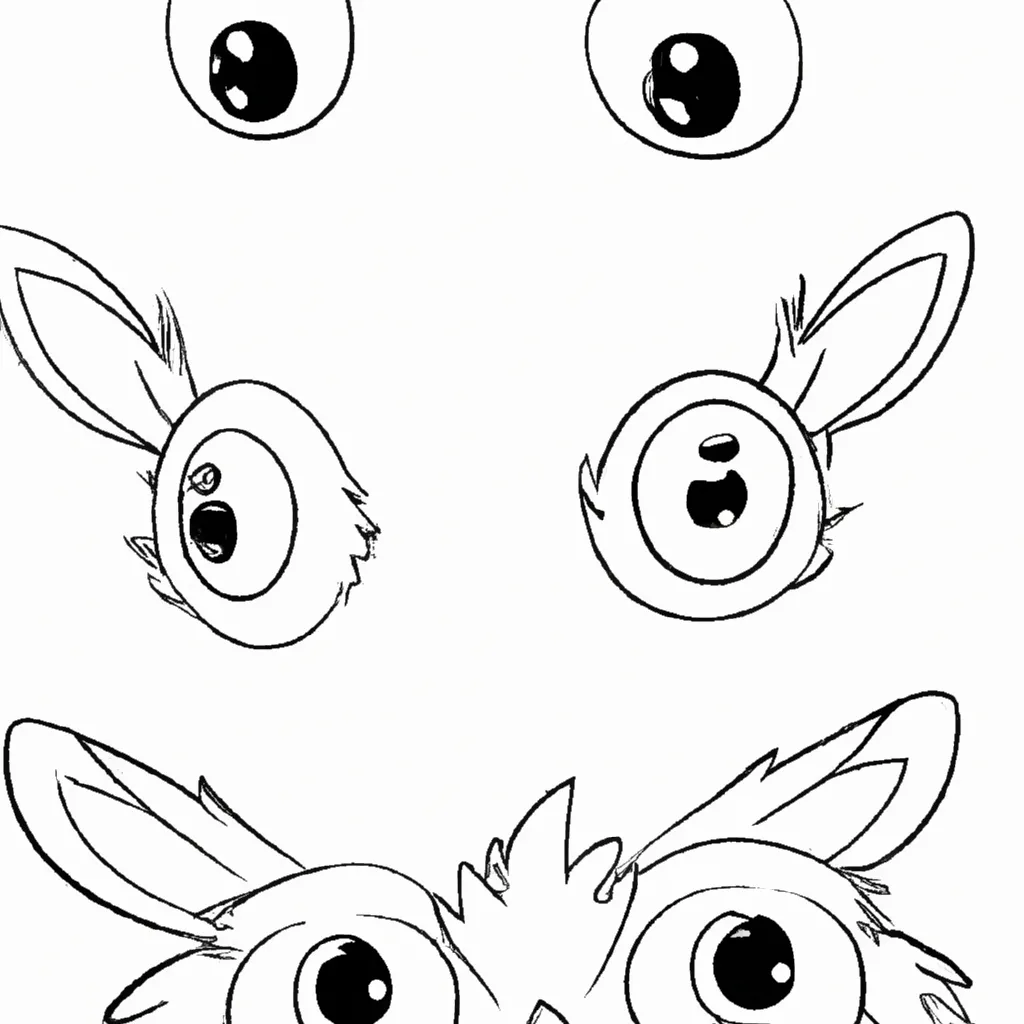 desenhos olhos coelhos imprimir colorir gratis 6