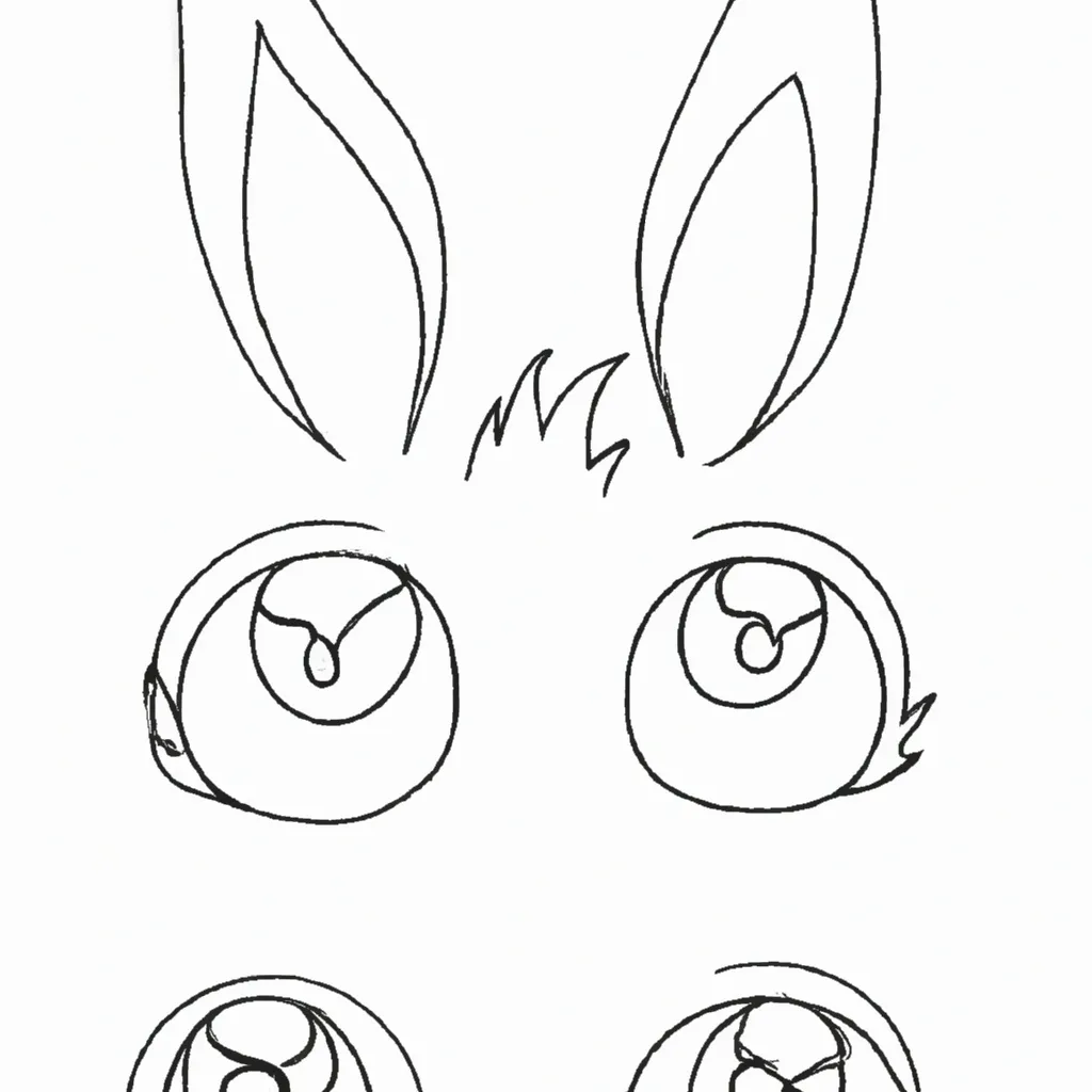 desenhos olhos coelhos imprimir colorir gratis 9