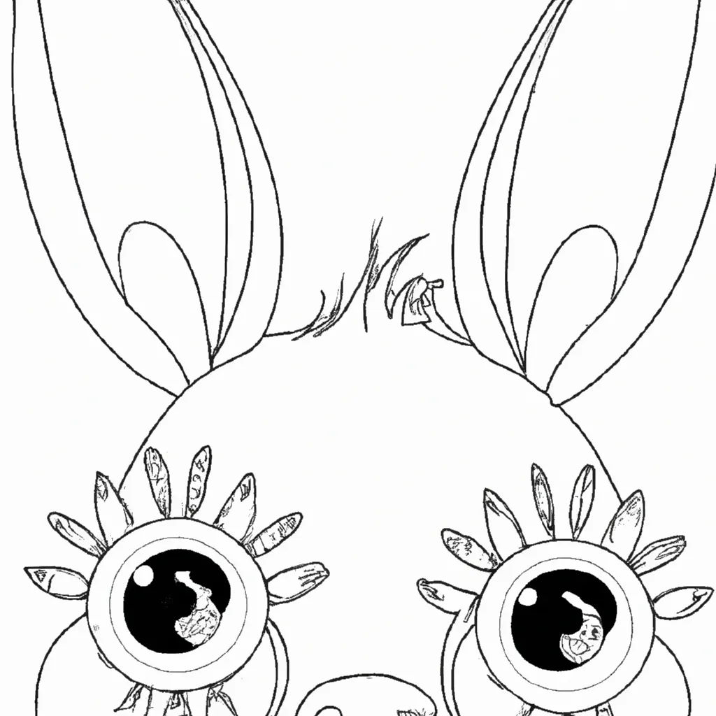 desenhos olhos coelhos imprimir colorir gratis 10