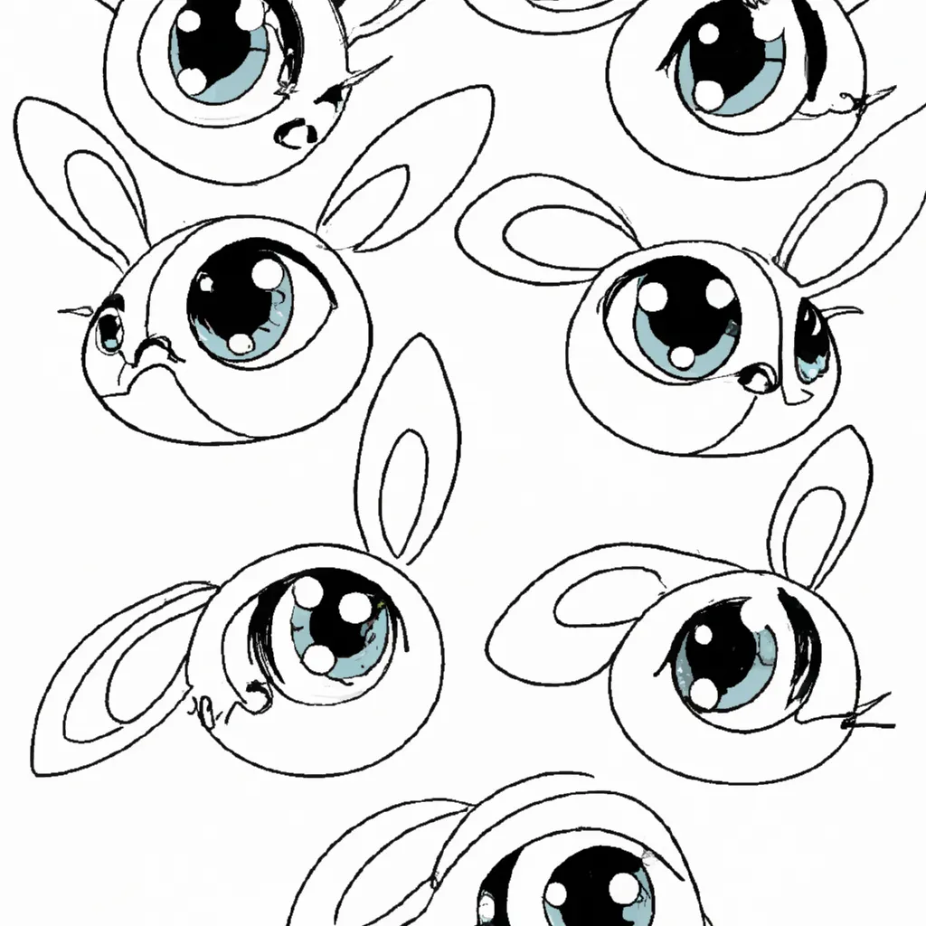 desenhos olhos coelhos imprimir colorir gratis 13