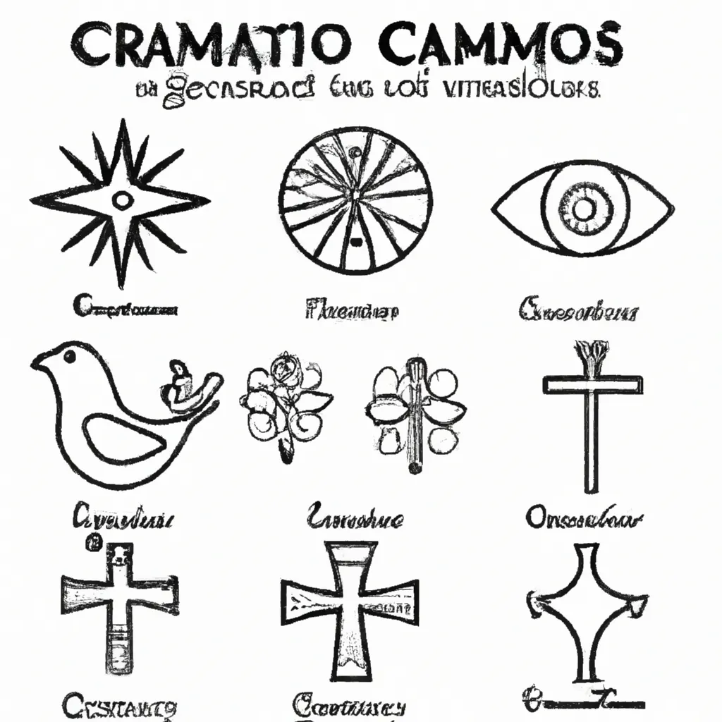 desenhos simbolos cristianismo imprimir colorir gratis