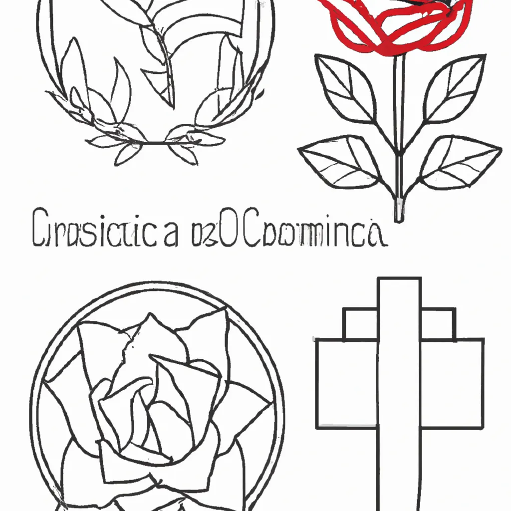desenhos simbolos cristianismo imprimir colorir gratis 3