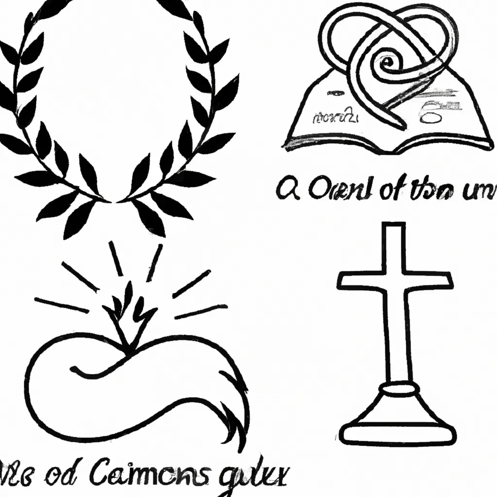 desenhos simbolos cristianismo imprimir colorir gratis 4