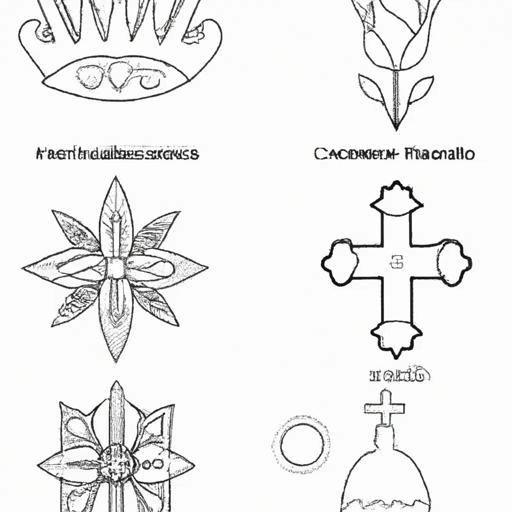 desenhos simbolos cristianismo imprimir colorir gratis 7