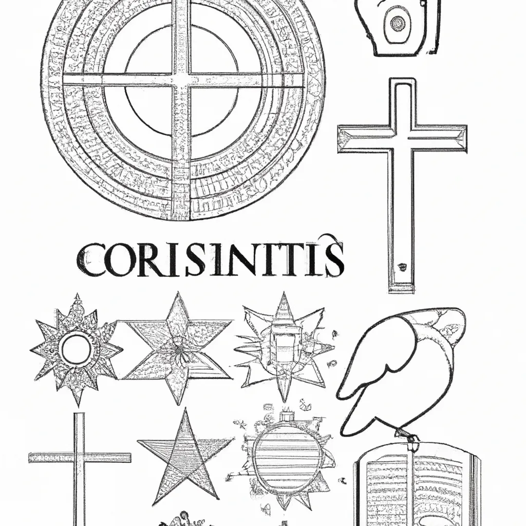 desenhos simbolos cristianismo imprimir colorir gratis 9