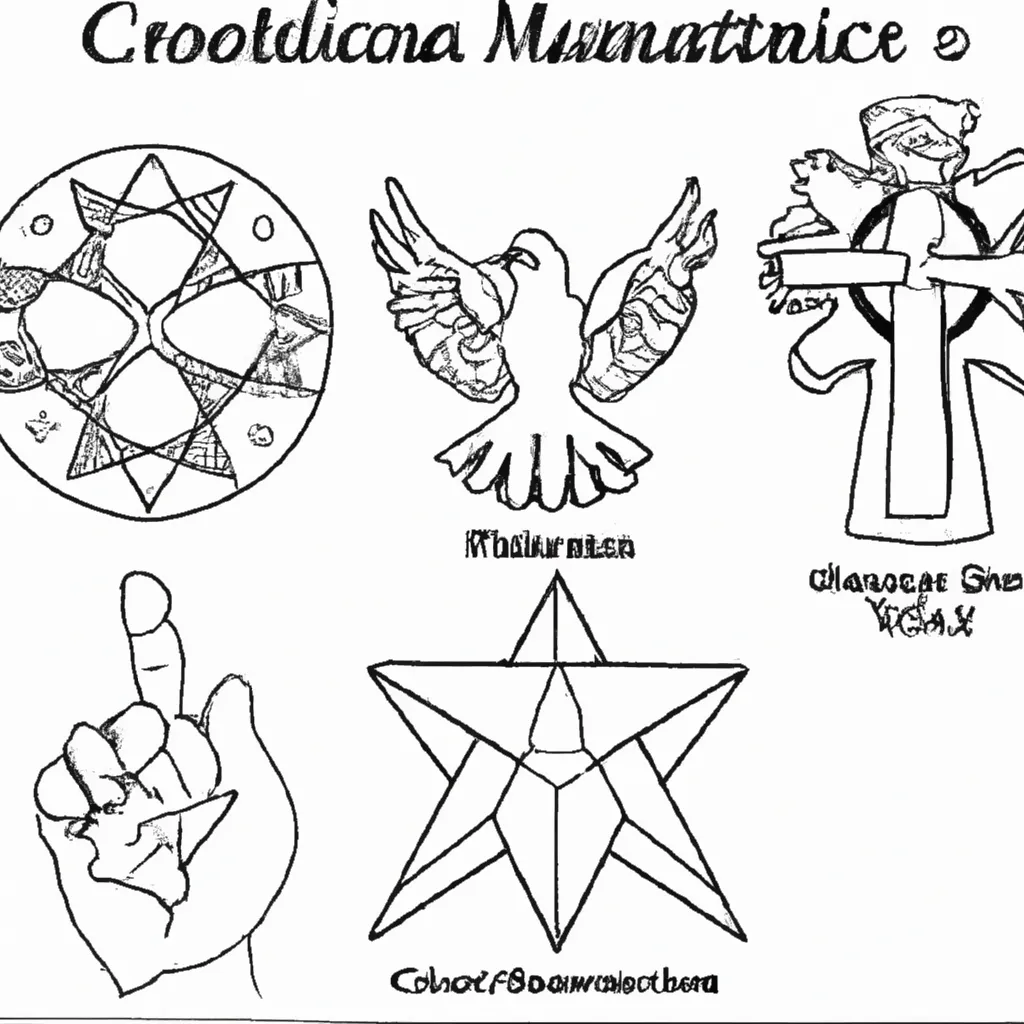 desenhos simbolos cristianismo imprimir colorir gratis 12