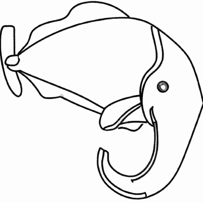 desenhos peixe elefante imprimir colorir gratis 22