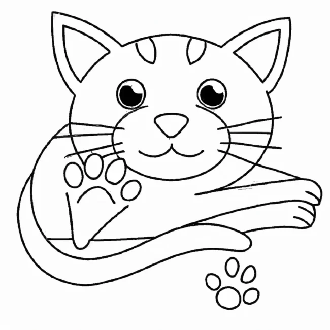 desenhos pata gatinho imprimir colorir gratis 16