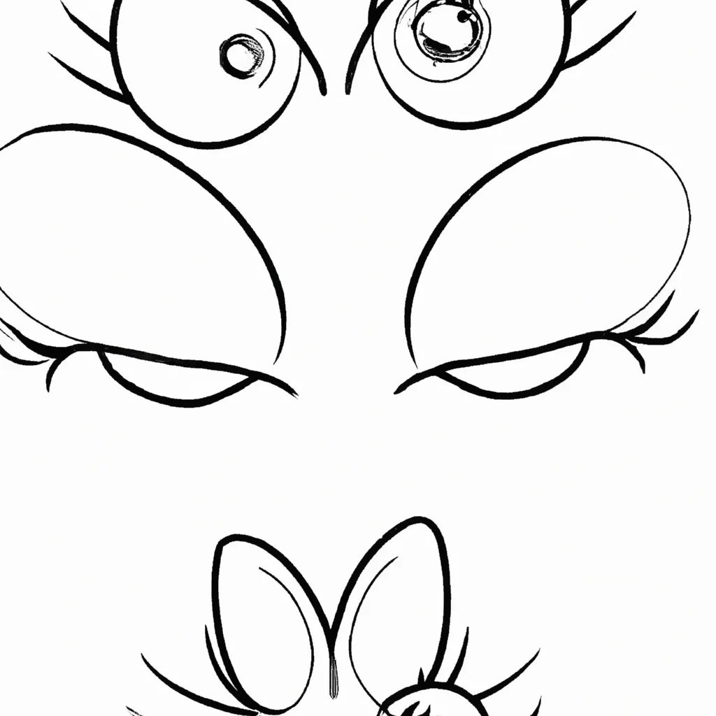desenhos olhos coelhos imprimir colorir gratis 26