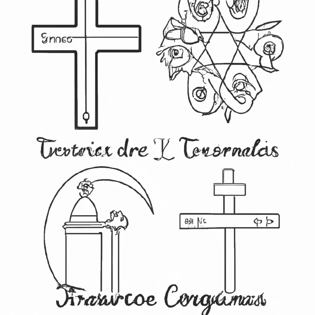 desenhos simbolos cristianismo imprimir colorir gratis 26