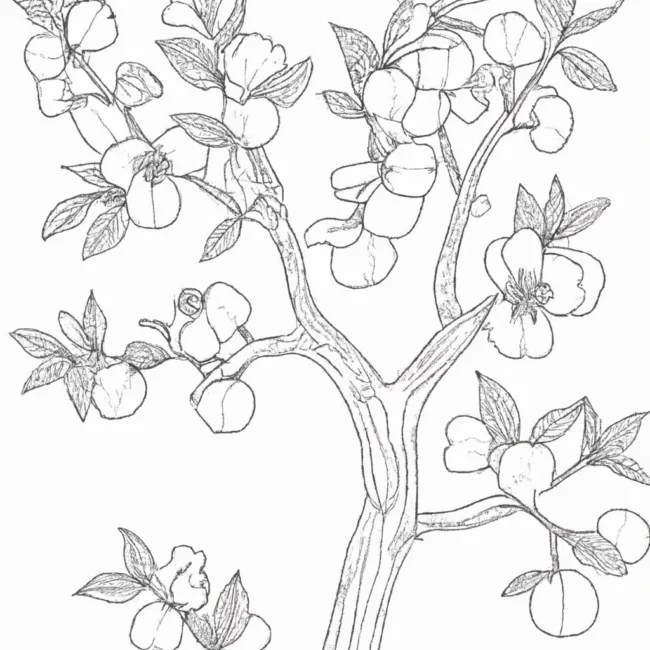 desenhos arvore pessegos imprimir colorir gratis 4 desenhos arvore pessegos imprimir colorir gratis 4