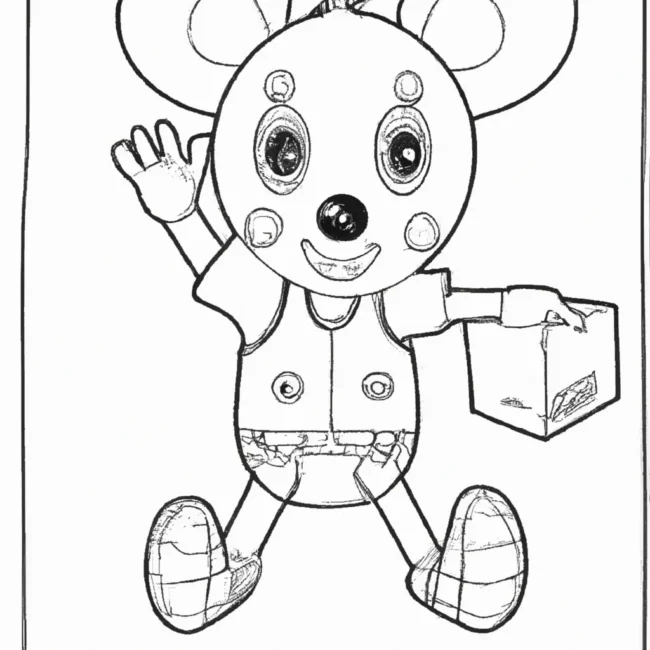 desenhos boneco papelao imprimir colorir gratis 2