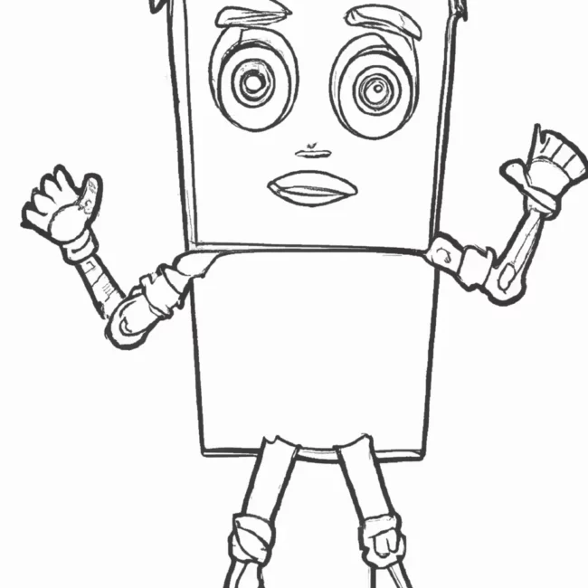 desenhos boneco papelao imprimir colorir gratis 5