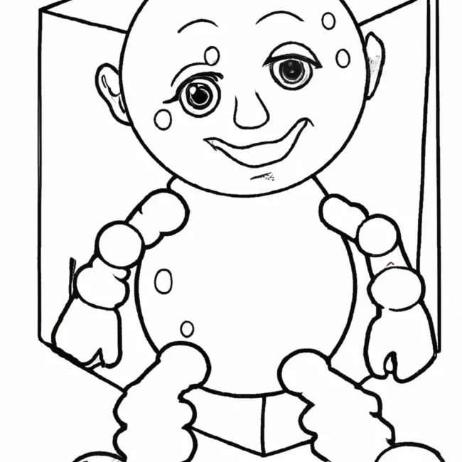 desenhos boneco papelao imprimir colorir gratis 7