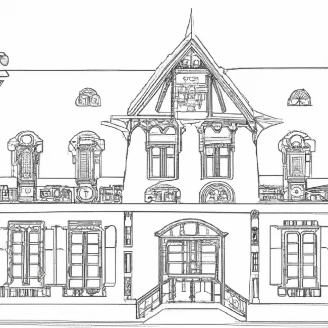 desenhos casas estilo europeu imprimir colorir gratis 14