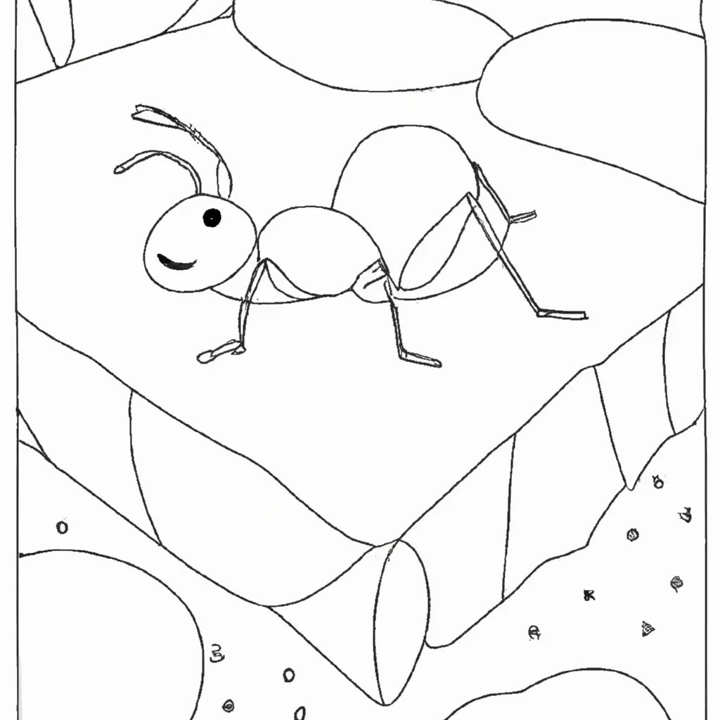 desenhos formiga cama imprimir colorir gratis 2