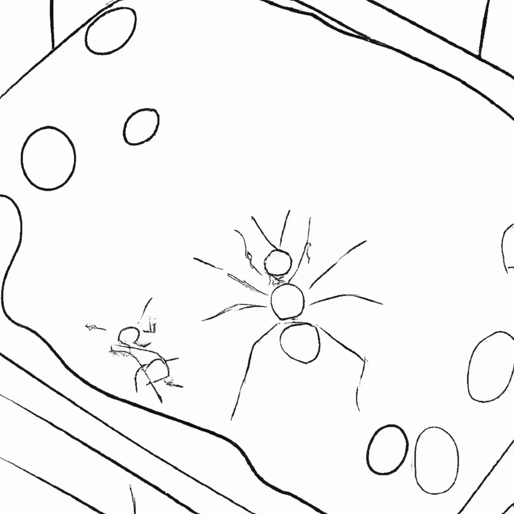 desenhos formiga cama imprimir colorir gratis 3