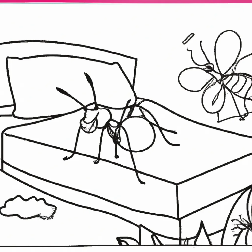 desenhos formiga cama imprimir colorir gratis 5