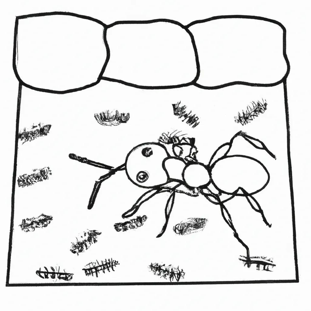desenhos formiga cama imprimir colorir gratis 13