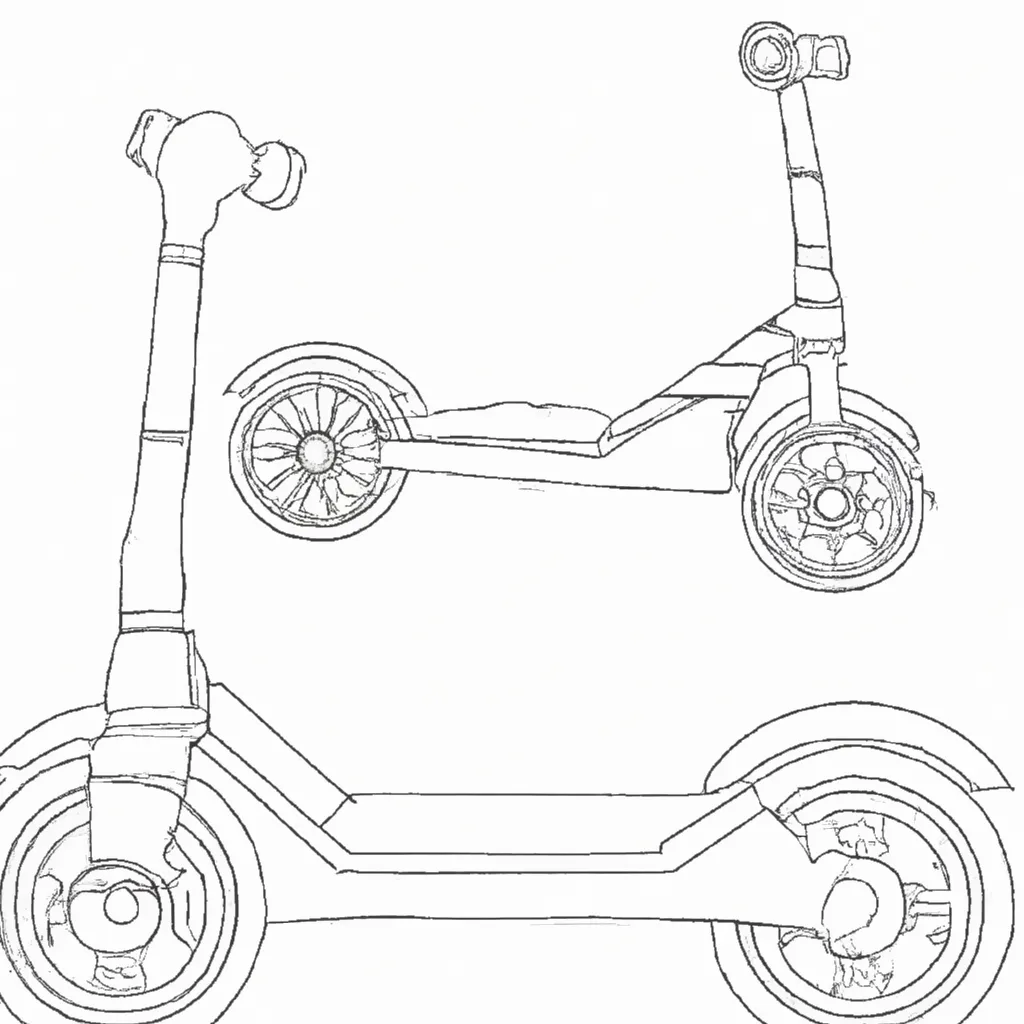 desenhos patinetes eletricos dobraveis 7 desenhos patinetes eletricos dobraveis 7