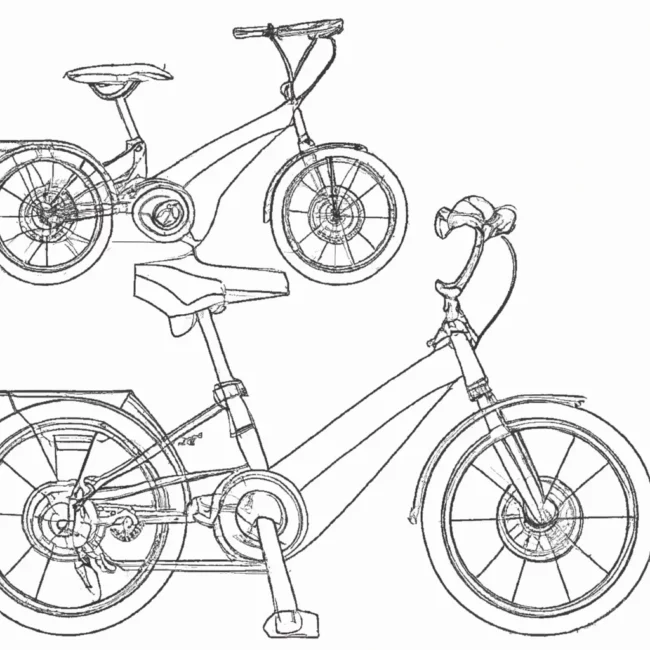 desenhos bicicletas eletricas imprimir colorir 3