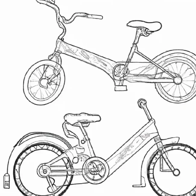 desenhos bicicletas eletricas imprimir colorir 13