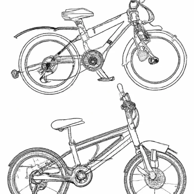 desenhos bicicletas eletricas imprimir colorir 14