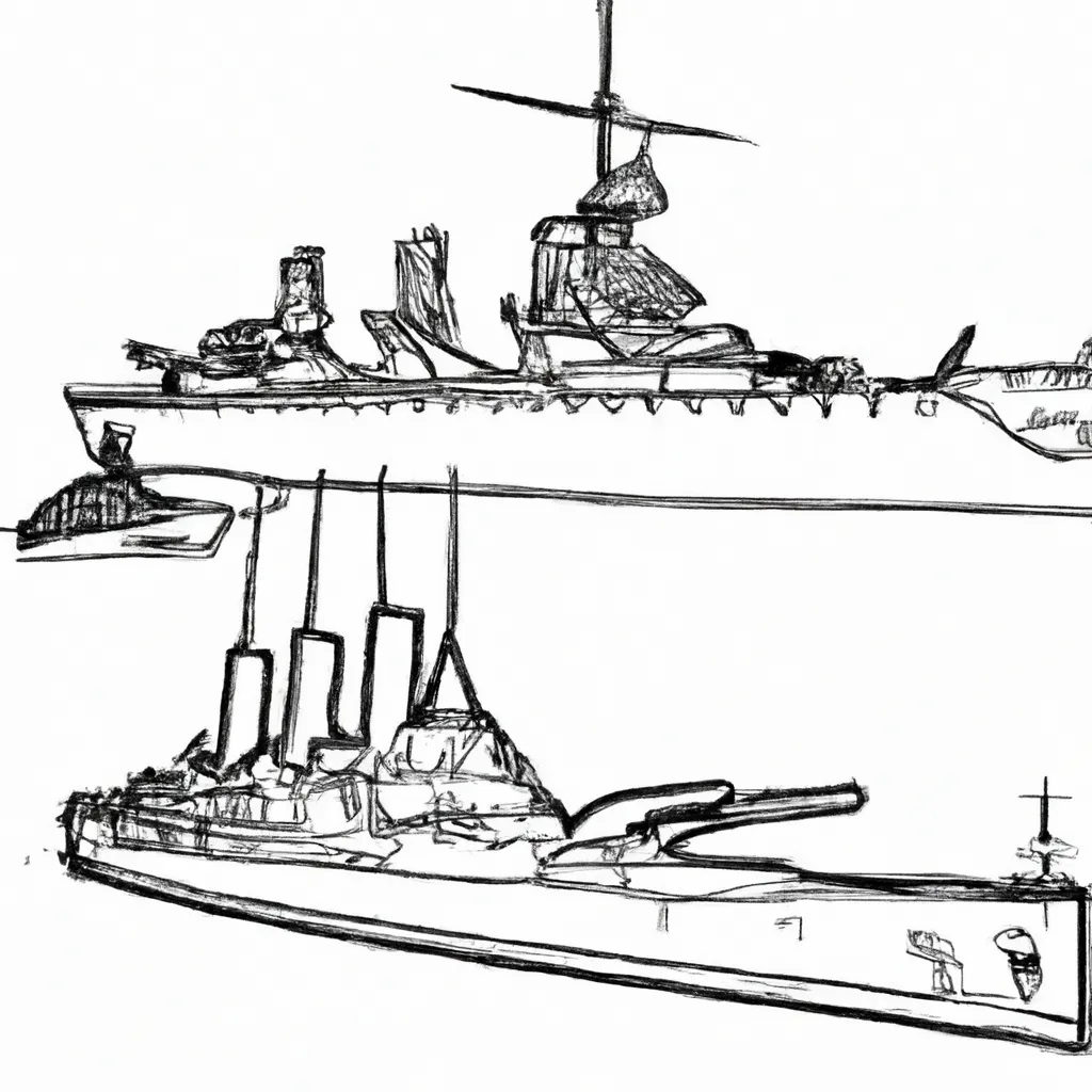 desenhos navios guerra imprimir colorir 1