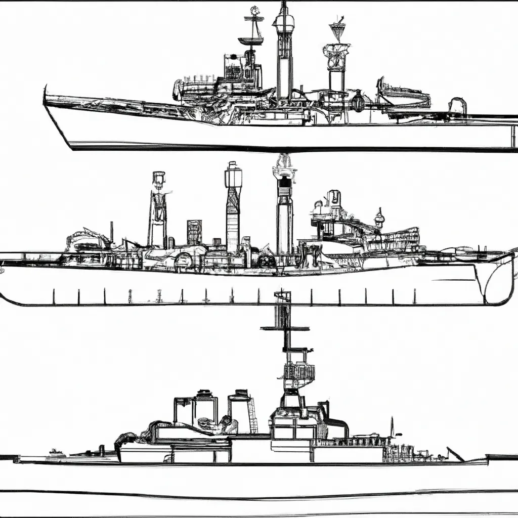 desenhos navios guerra imprimir colorir 5