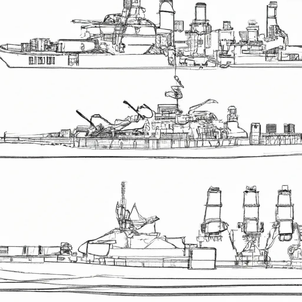 desenhos navios guerra imprimir colorir 10