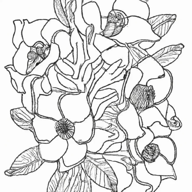 desenhos flores exoticas imprimir colorir 12