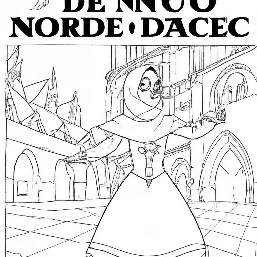 desenhos animados corcunda notre dame imprimir colorir 4