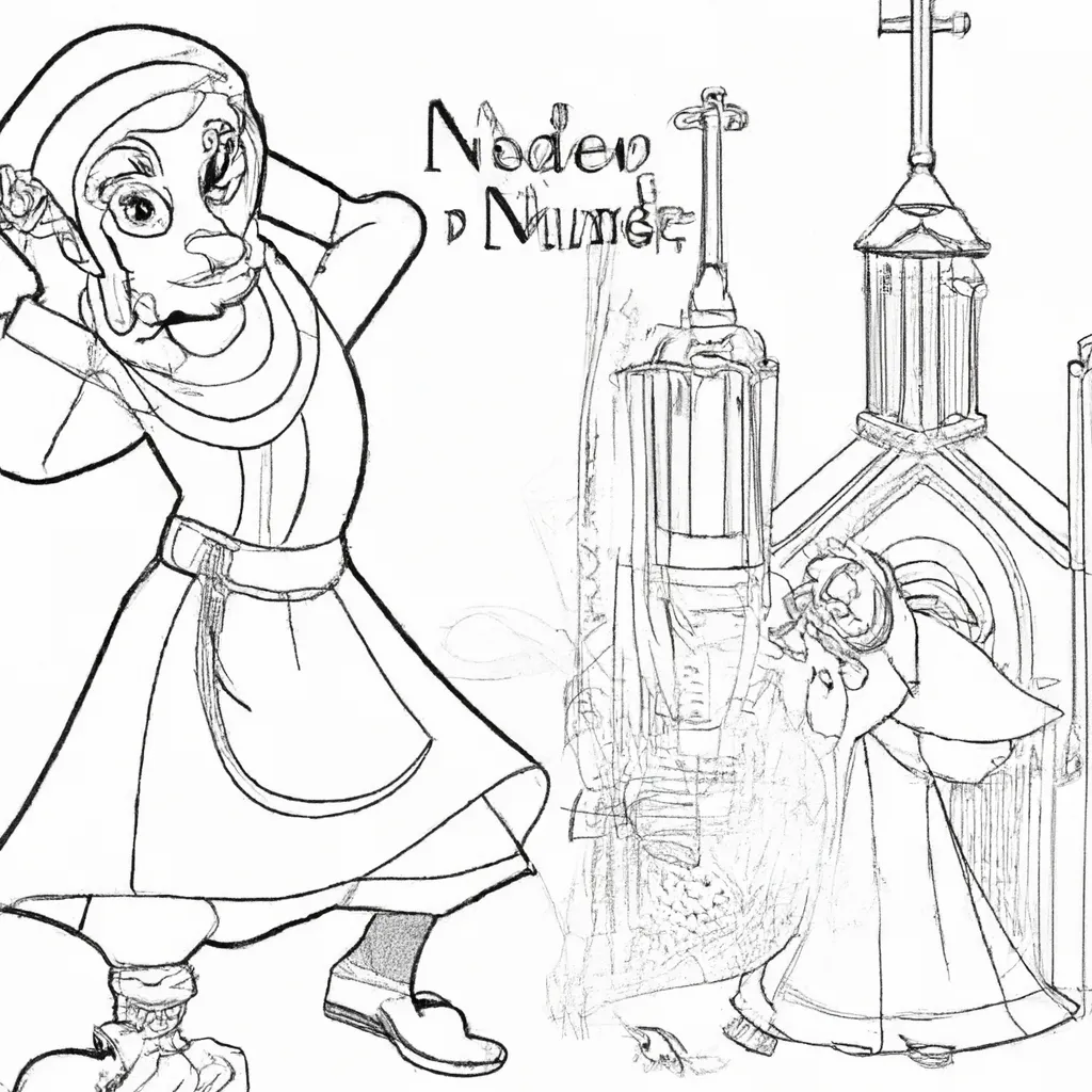 desenhos animados corcunda notre dame imprimir colorir 8