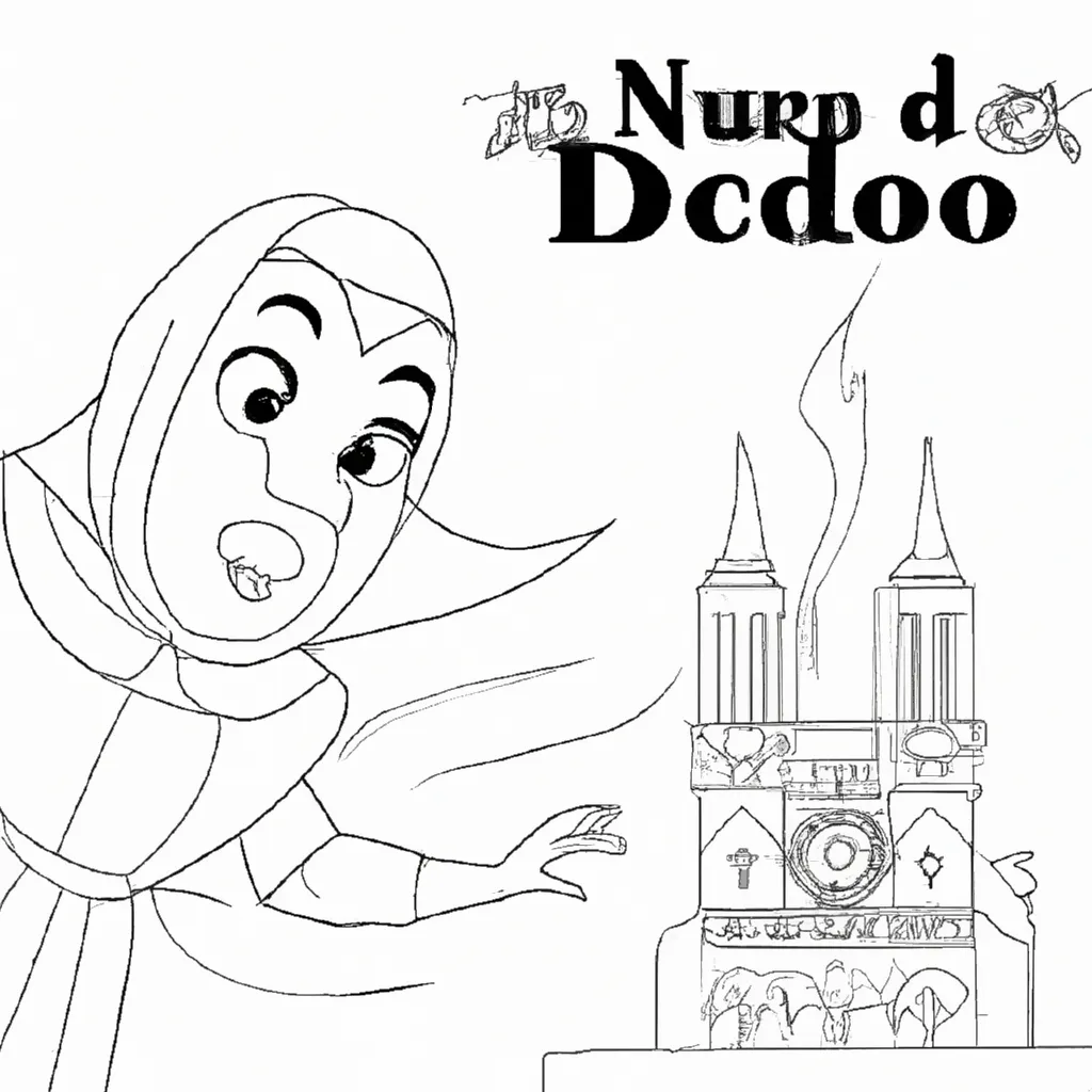 desenhos animados corcunda notre dame imprimir colorir 14