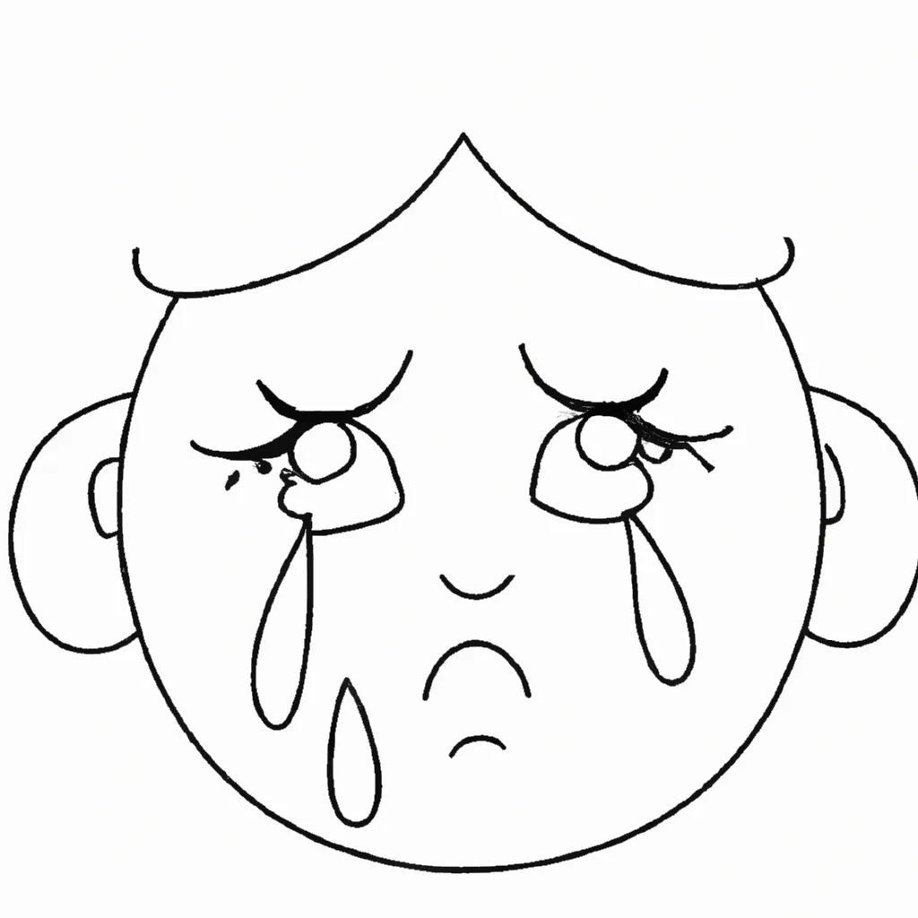 desenhos carinha chorando imprimir colorir gratis 1