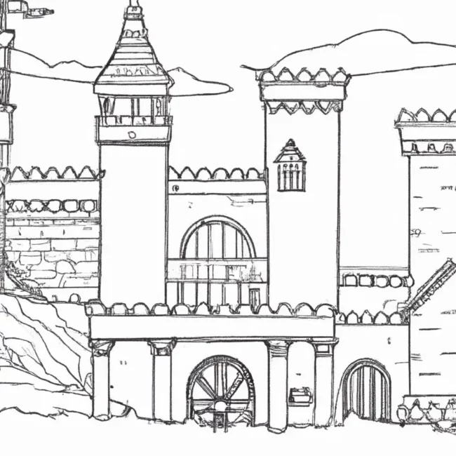 desenhos castelo feudal imprimir colorir gratis 5 desenhos castelo feudal imprimir colorir gratis 5