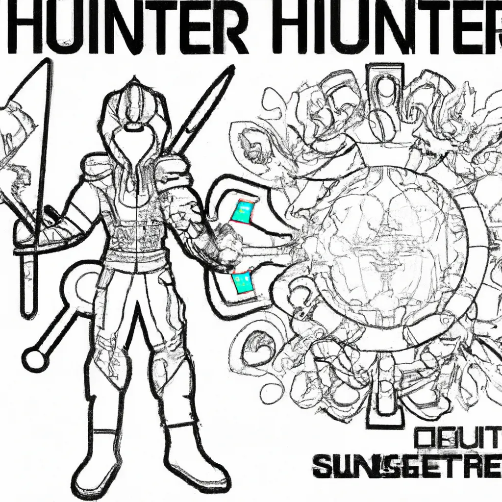 cyber hunter desenhos colorir conquistar 13