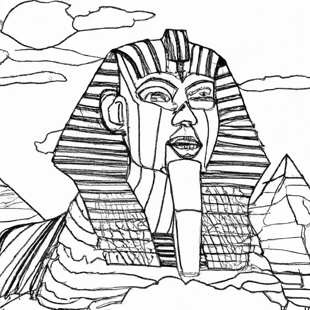 esfinge gize desenhos misteriosos colorir 6 esfinge gize desenhos misteriosos colorir 6