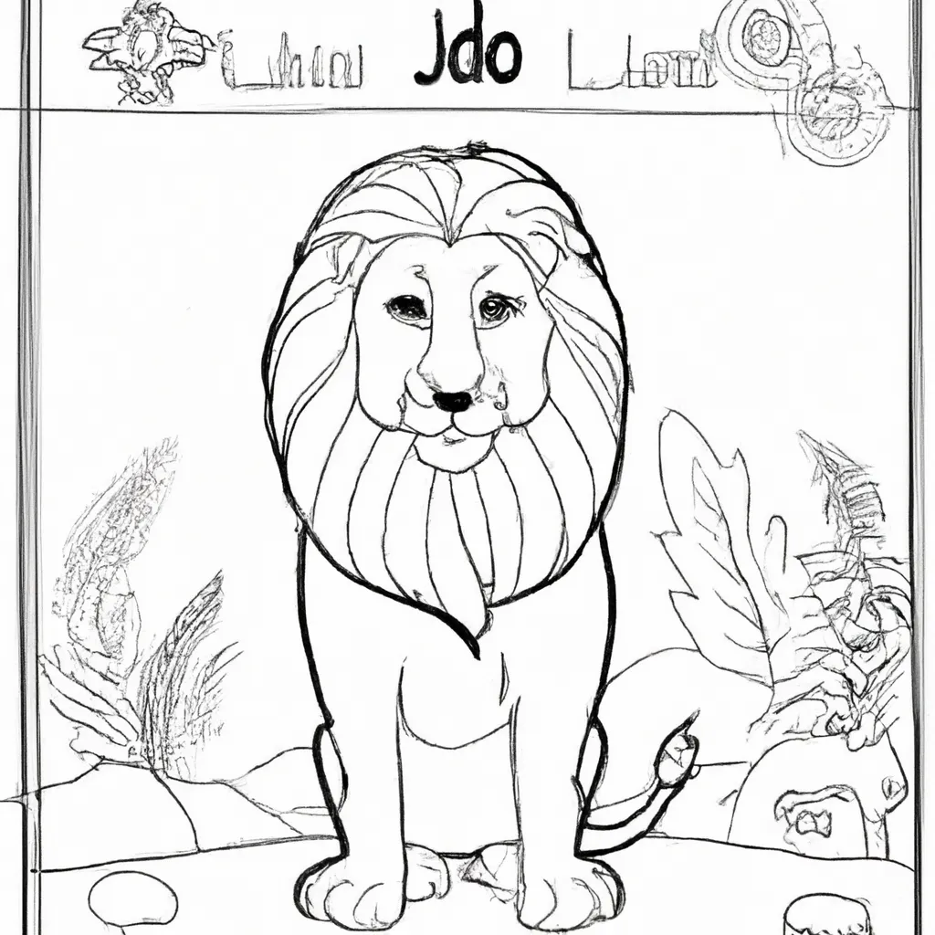 leao de juda desenhos colorir respeitar