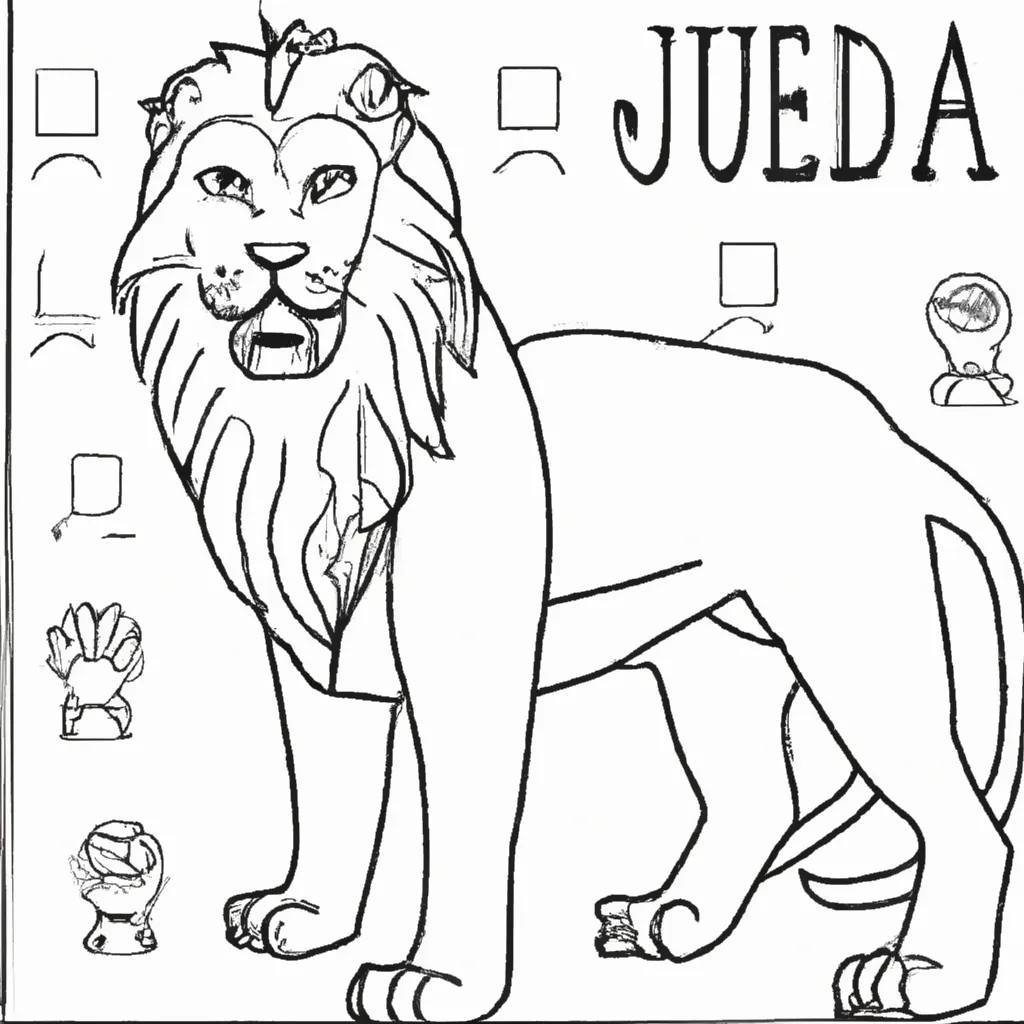 leao de juda desenhos colorir respeitar 1