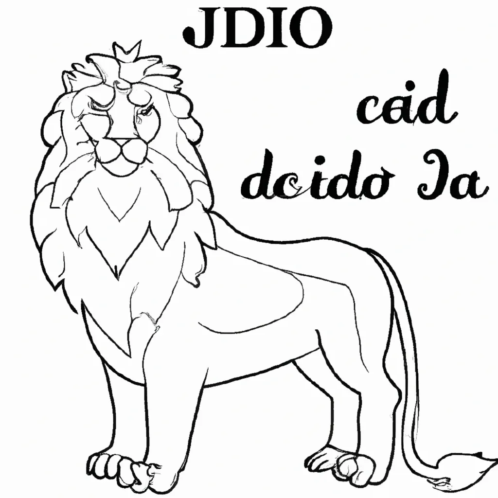 leao de juda desenhos colorir respeitar 8