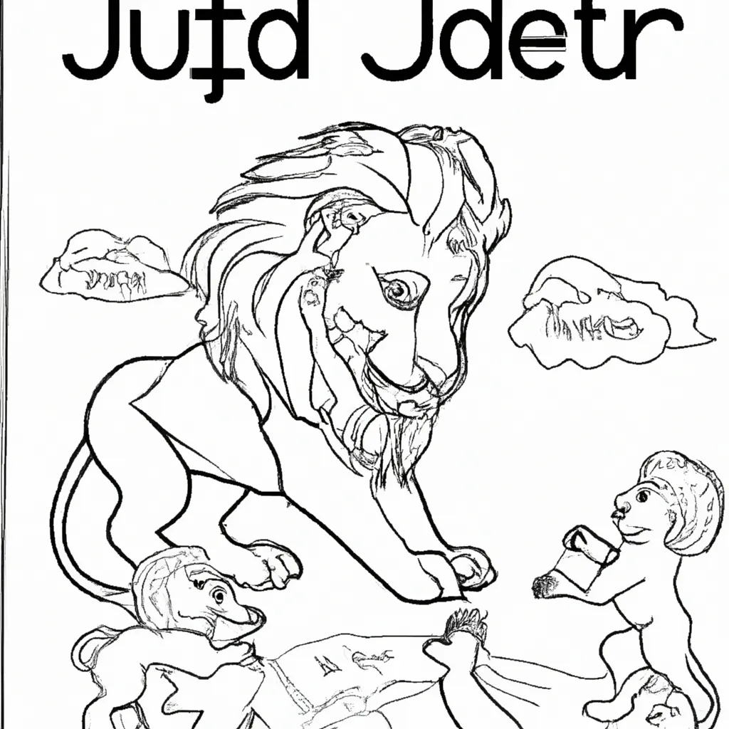 leao de juda desenhos colorir respeitar 10