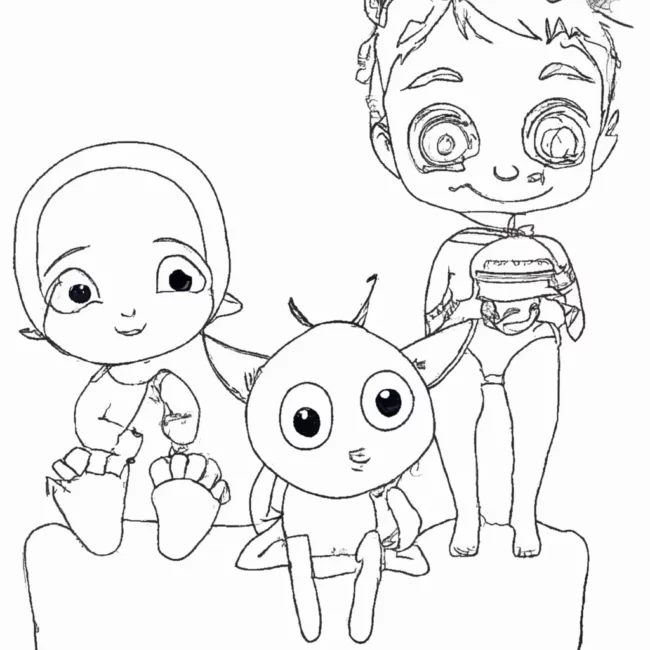 desenhos kiki amigos imprimir colorir 4