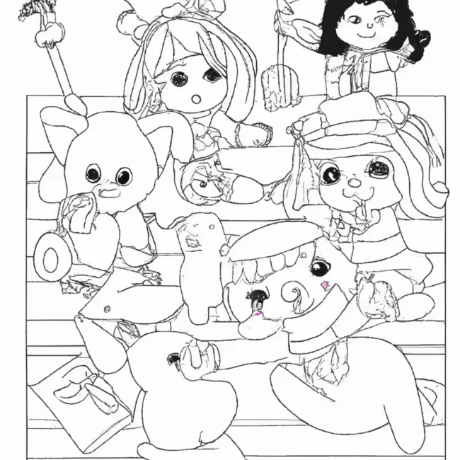 desenhos kiki amigos imprimir colorir 6