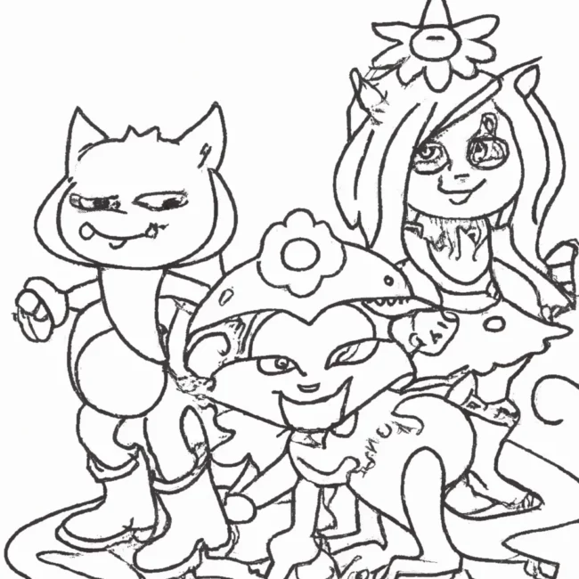 desenhos kiki amigos imprimir colorir 8