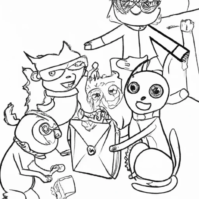 desenhos kiki amigos imprimir colorir 9